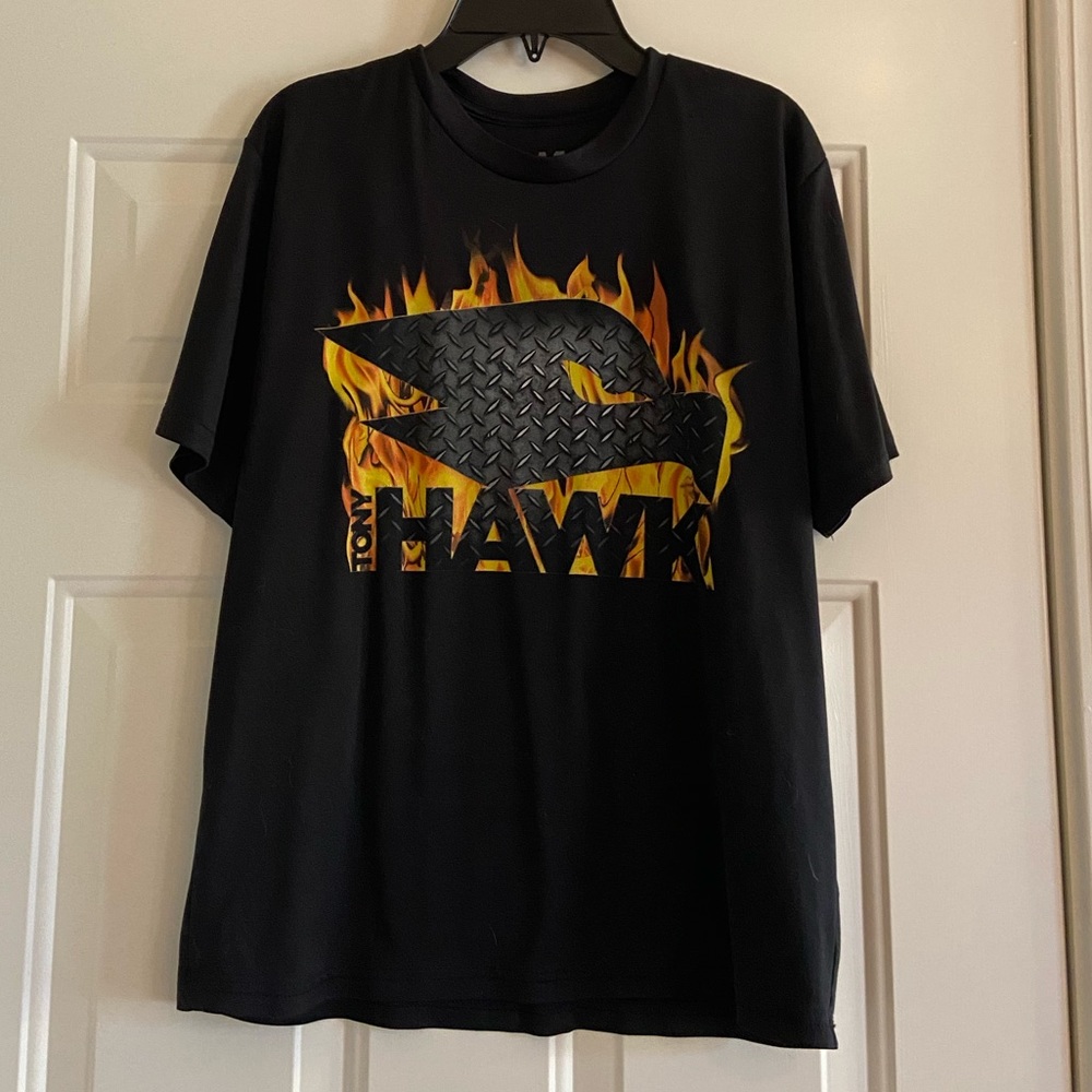 BOGO Tony Hawk Flame T-shirt Size Lg EUC
